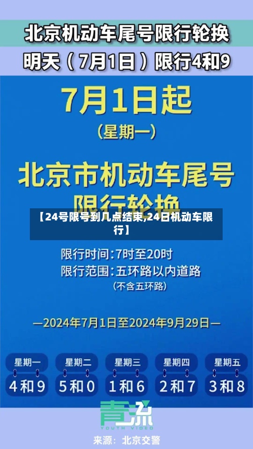 【24号限号到几点结束,24日机动车限行】-第2张图片