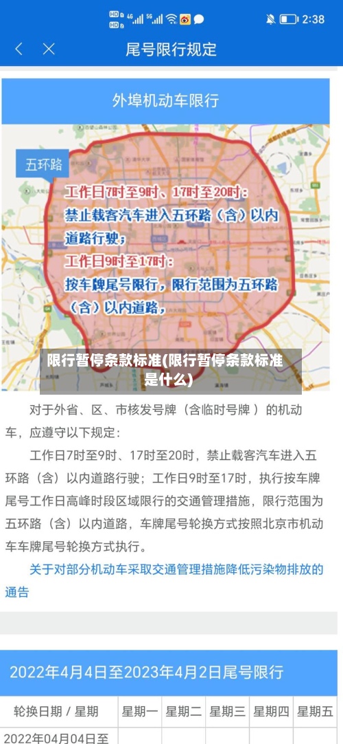 限行暂停条款标准(限行暂停条款标准是什么)-第2张图片