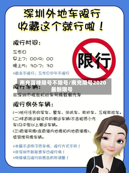 南充蓝牌限号不限号/南充限号2020最新限号