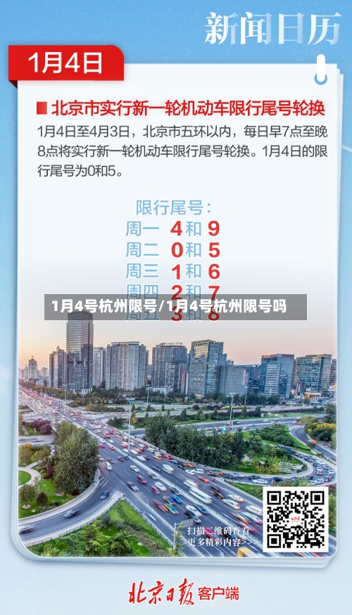 1月4号杭州限号/1月4号杭州限号吗-第2张图片