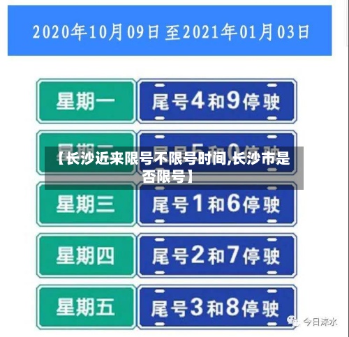 【长沙近来限号不限号时间,长沙市是否限号】