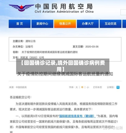 【回国确诊记录,境外回国确诊病例费用】-第3张图片