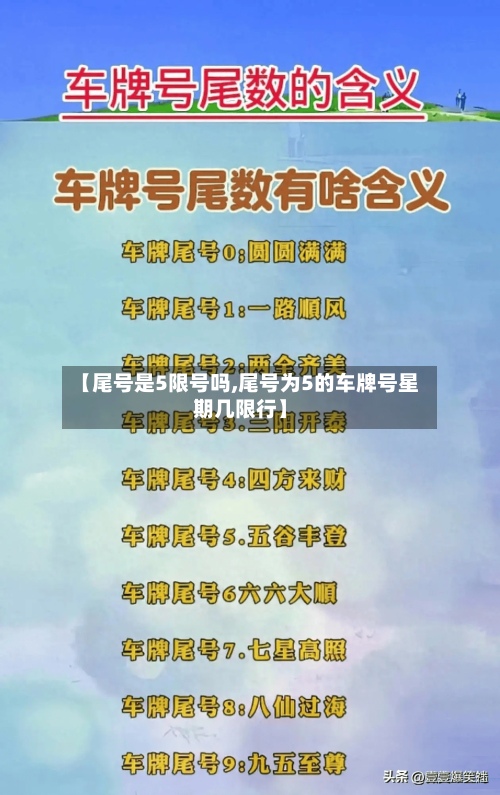【尾号是5限号吗,尾号为5的车牌号星期几限行】-第2张图片