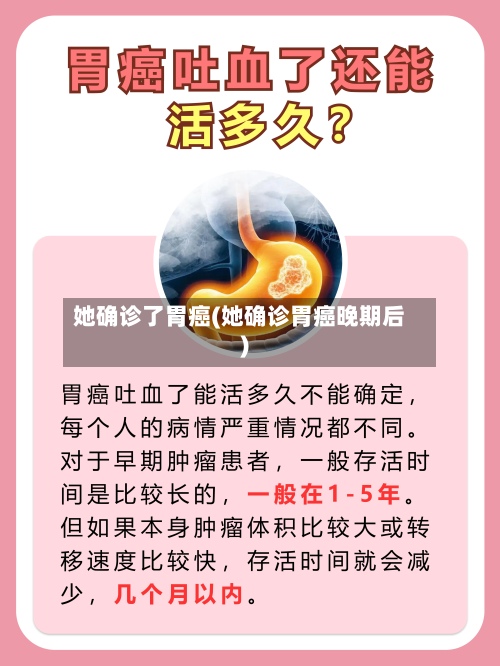 她确诊了胃癌(她确诊胃癌晚期后)