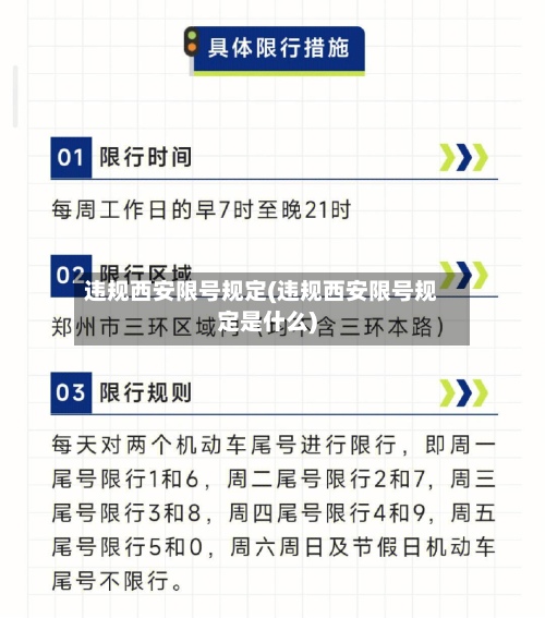 违规西安限号规定(违规西安限号规定是什么)-第2张图片