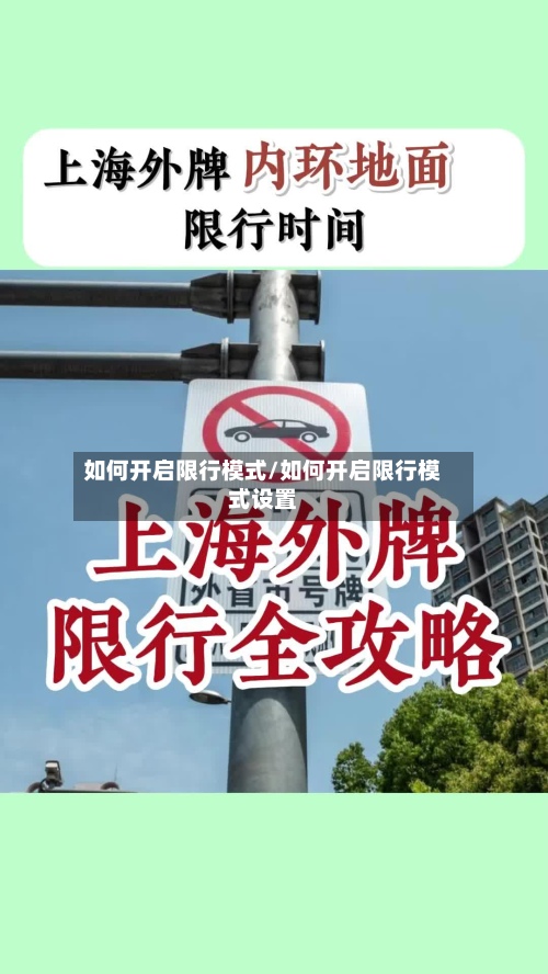 如何开启限行模式/如何开启限行模式设置-第2张图片