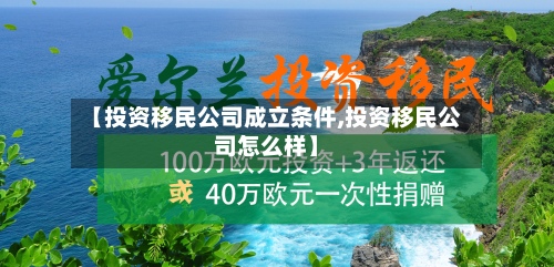 【投资移民公司成立条件,投资移民公司怎么样】-第2张图片