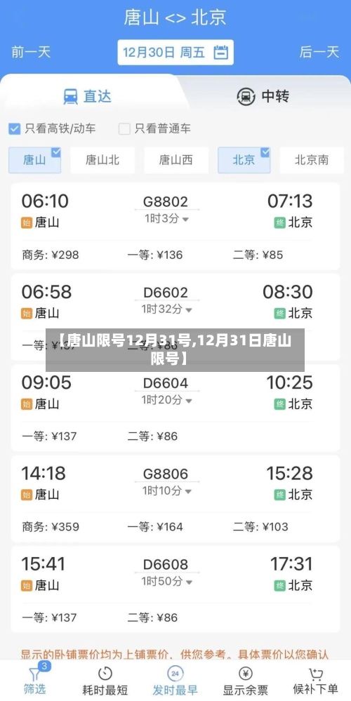 【唐山限号12月31号,12月31日唐山限号】-第2张图片