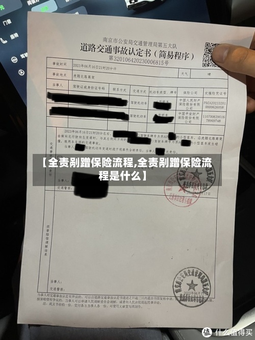 【全责剐蹭保险流程,全责剐蹭保险流程是什么】
