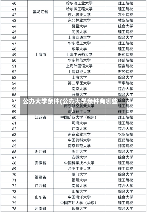 公办大学条件(公办大学条件有哪些)-第2张图片