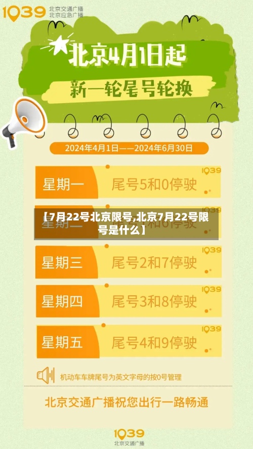 【7月22号北京限号,北京7月22号限号是什么】
