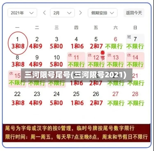 三河限号尾号(三河限号2021)