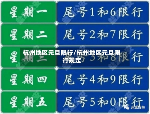 杭州地区元旦限行/杭州地区元旦限行规定